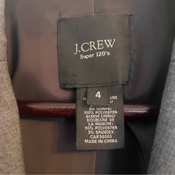 J CREW Super 120s Wool Skirt Suit - Picture 4 of 16